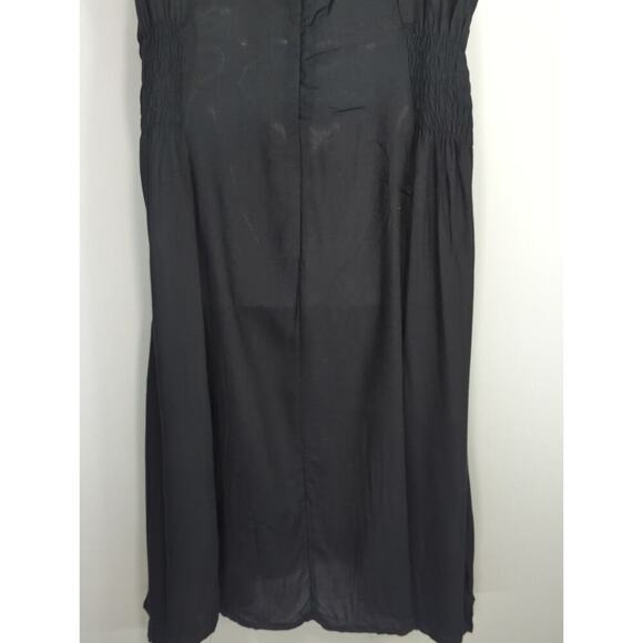 Mexicali Blues Smocked Scoop Neck Mini Dress Black Women XL NWT Bohemian Coastal - Picture 9 of 12